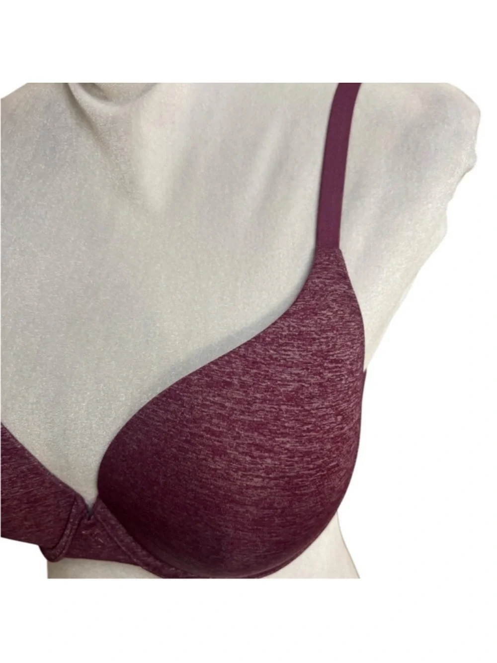 Victoria's Secret Burgundy Wine Padded Perfect Coverage underwire bra 34DD - Picture 5 of 13